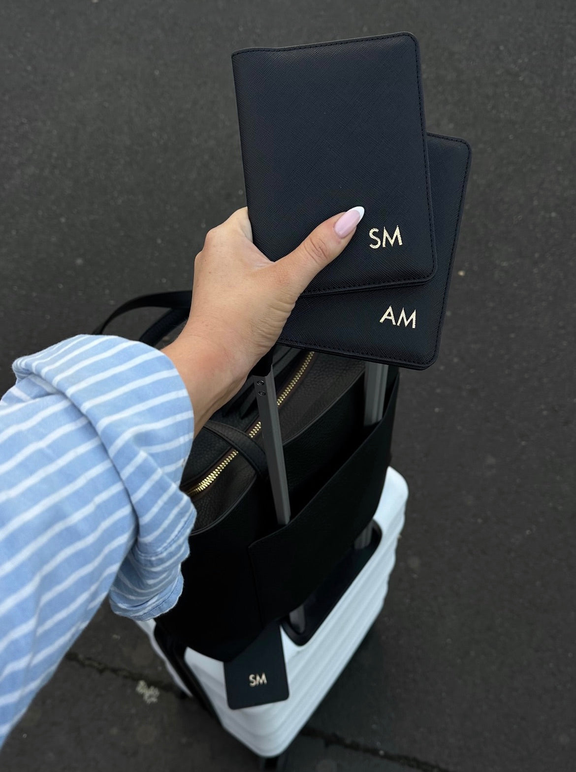 Passport Cover and Luggage Tag Set