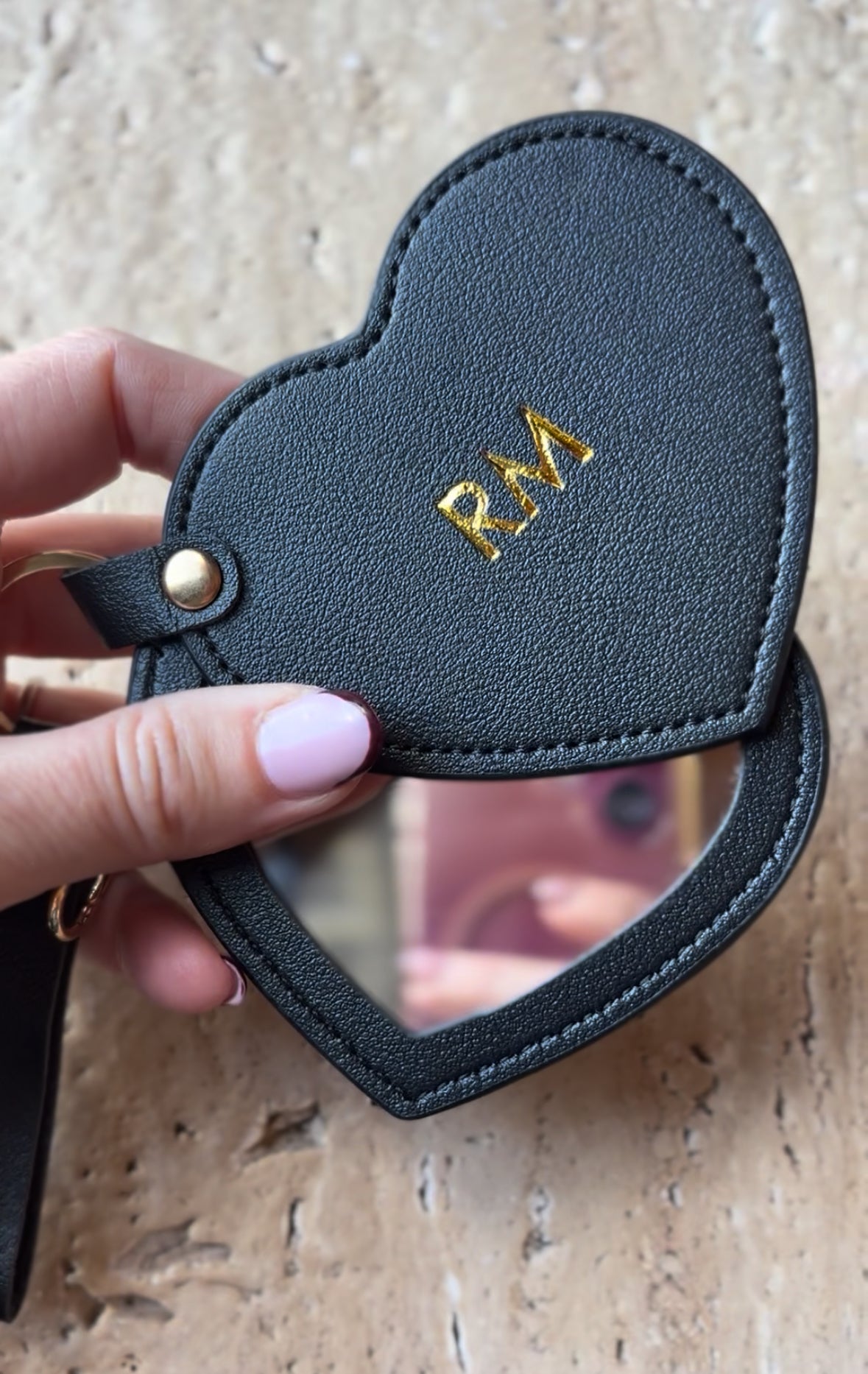 Heart Compact Mirror