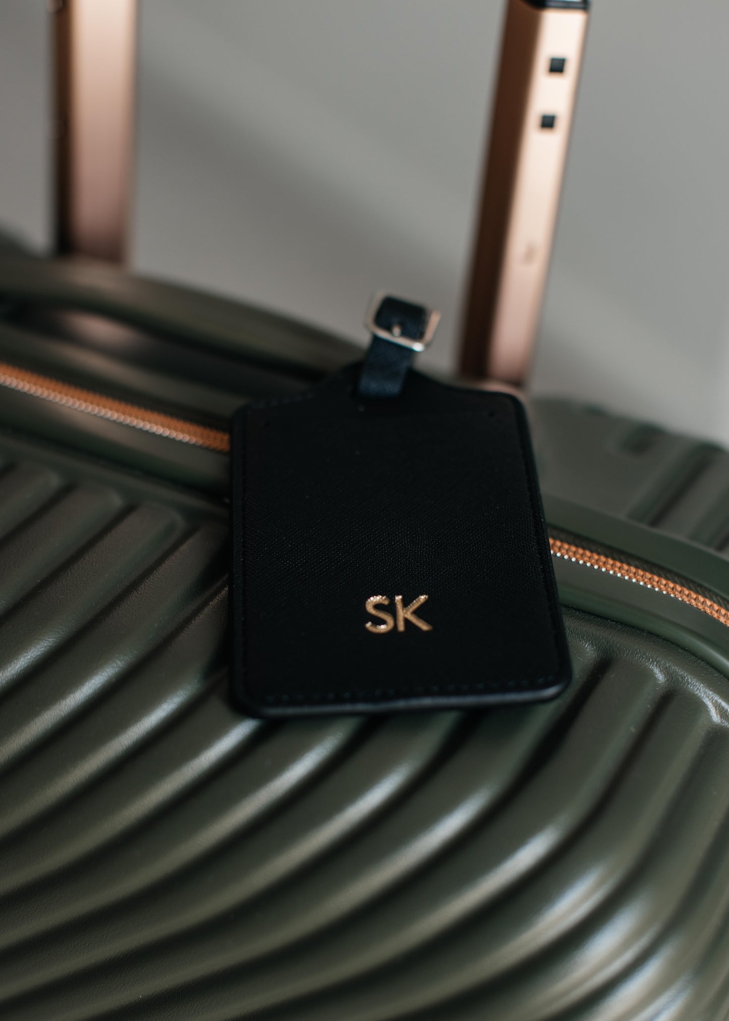 Saffiano Luggage Tag Set