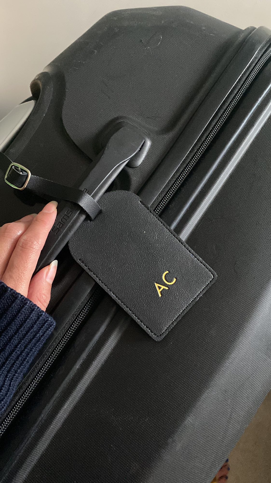 personalised luggage tag