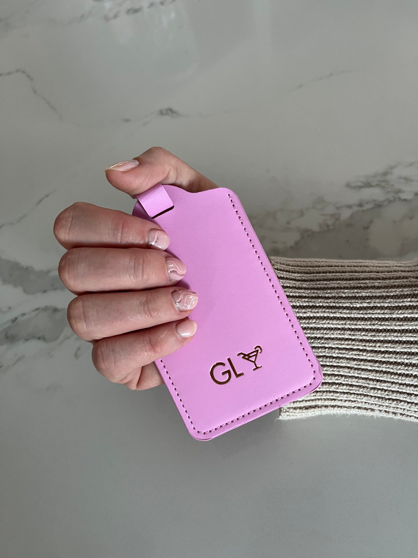 pink custom luggage tag nz_